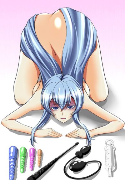 Esdeath (Ice Queen) a une obscène collection de sextoys et plug anals