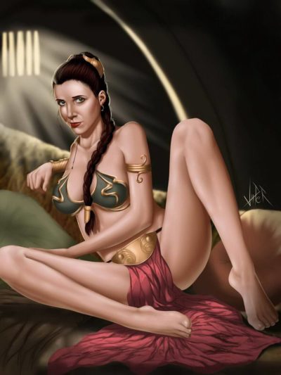 La jeune Leia sensuelle en bikini écarte bien les cuisses