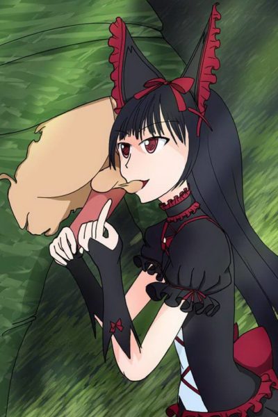 Rory Mercury exécute une fellation et mâche une couille moelleuse