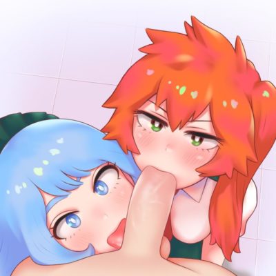 Itsuka Kendo et Nejire en fellation en caméra subjective