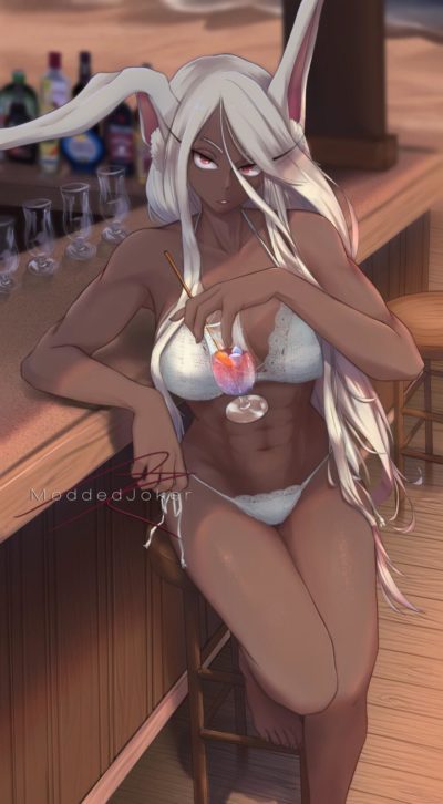 La sensualité ecchi en bikini sexy de la jeune Miruko