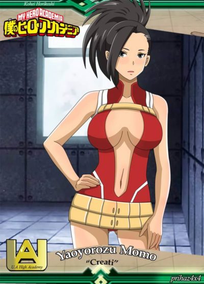 Momo Yaoyorozu a un vertigineux décolleté de jeunette lubrique