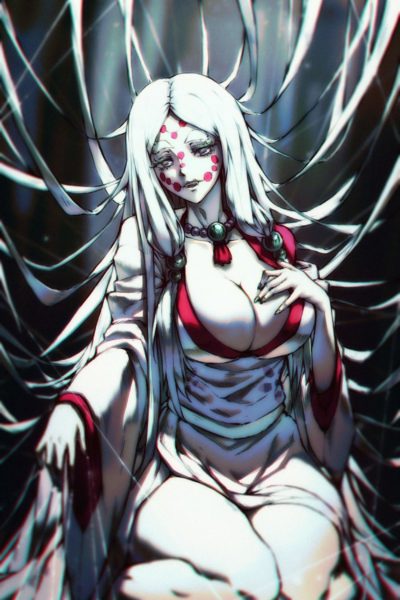 Mother Spider Demon a des seins lourds de milf lubrique