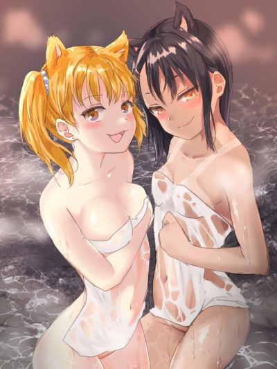 Les waifu Yoshi et Hayase baignent leurs corps de jeunettes
