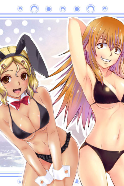 Sakura et Gamo-chan en harem en bunny girl et bikini