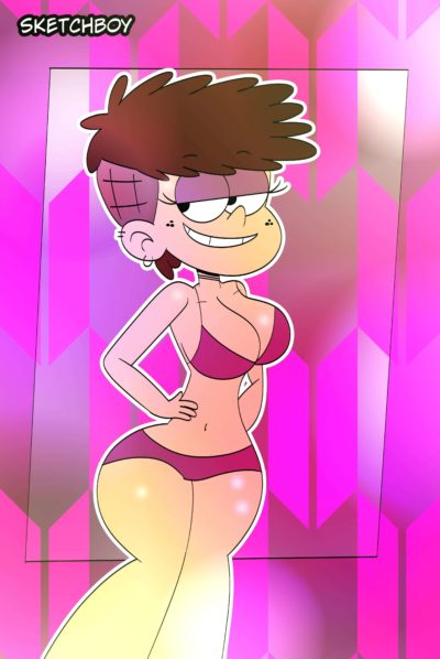 Luna Loud en bikini sexy au décolleté vertigineux