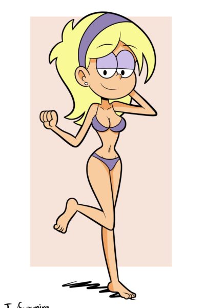 Lily Loud en bikini a un décolleté torride sur ses nichons