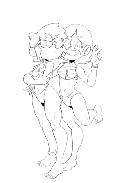 Lily Loud et sa sœur Lisa coquine en bikini sexy